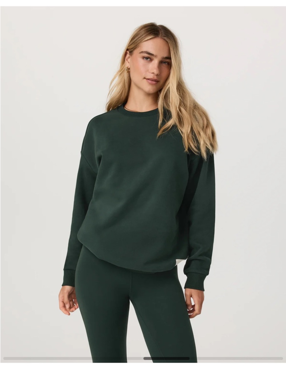 Vuori Restore Oversized 2.0 Sweatshirt evergreen. Size S